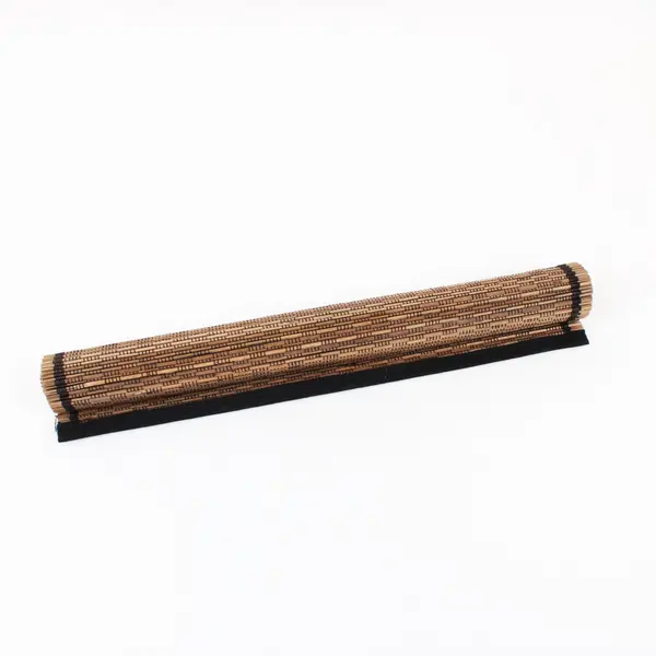 Woven Bamboo Centerpiece Mat Brown Rectangular Table Decor 17 x 13.75"
