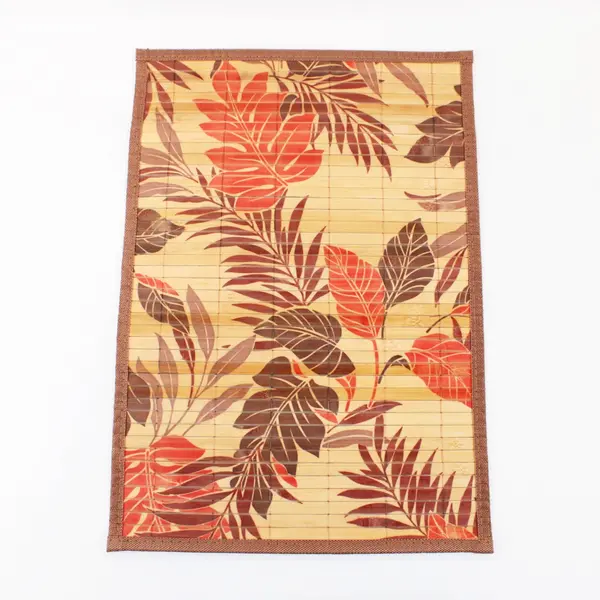 Bed Bath & Beyond Bamboo Tropical Leaf Placemats 19 x 13 Set of 2