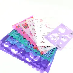 Lot of Assorted Simply Stencils/Plaid Plastic Paper Craft Stencils