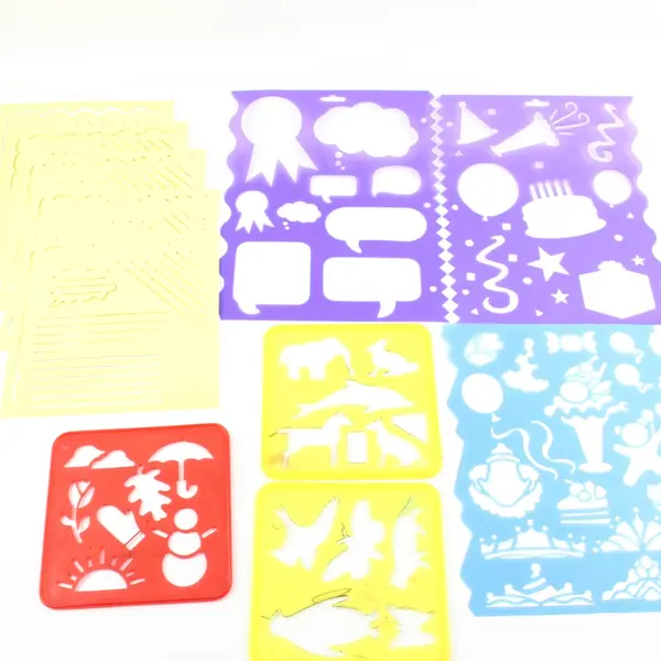 Lot of Assorted Simply Stencils/Plaid Plastic Paper Craft Stencils