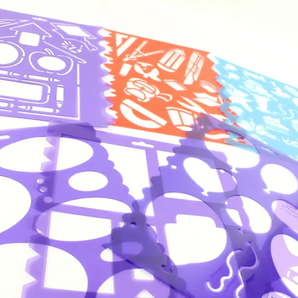 Lot of Assorted Simply Stencils/Plaid Plastic Paper Craft Stencils