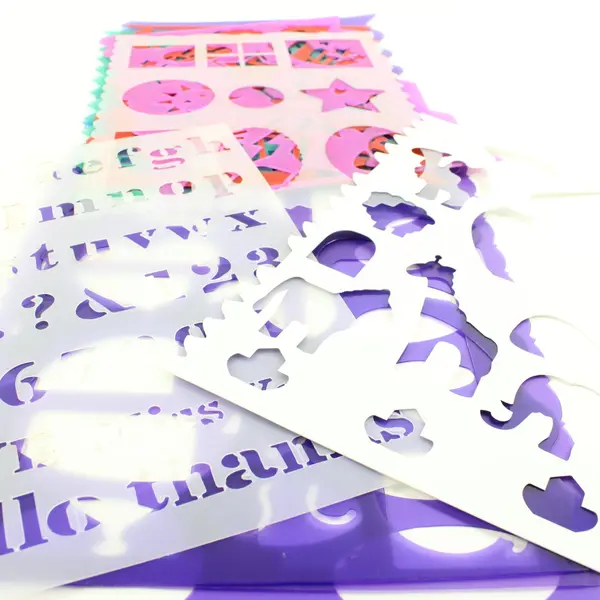 Lot of Assorted Simply Stencils/Plaid Plastic Paper Craft Stencils