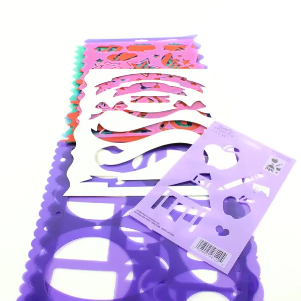 Lot of Assorted Simply Stencils/Plaid Plastic Paper Craft Stencils