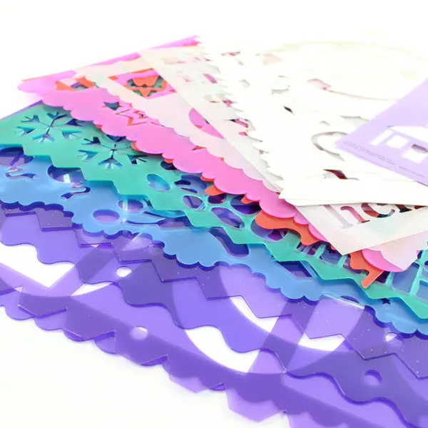 Lot of Assorted Simply Stencils/Plaid Plastic Paper Craft Stencils