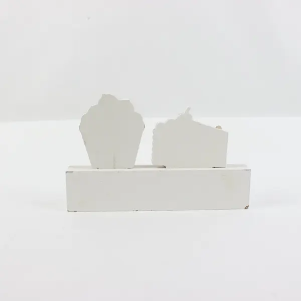 Valentine's Day Wooden Cupcake Cake Slice Display Sweeter Than Sugar Decor