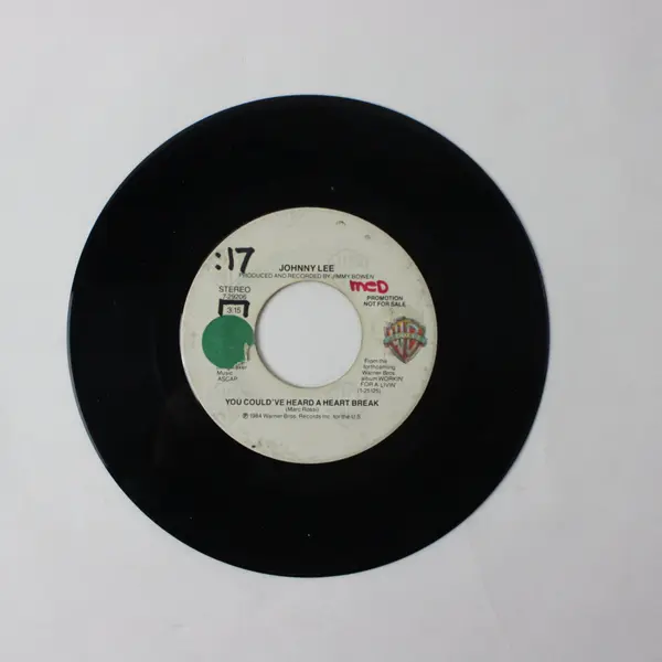 Johnny Lee You Could've Heard A Heart Break  7" Vinyl Record