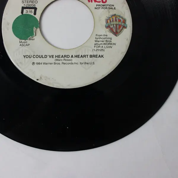 Johnny Lee You Could've Heard A Heart Break  7" Vinyl Record