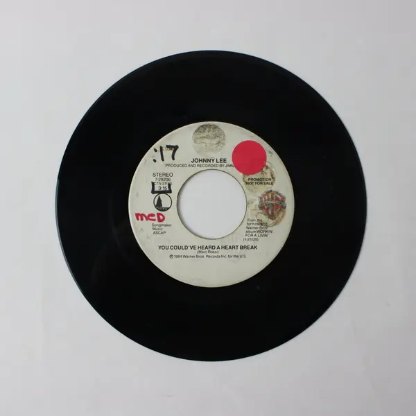 Johnny Lee You Could've Heard A Heart Break  7" Vinyl Record