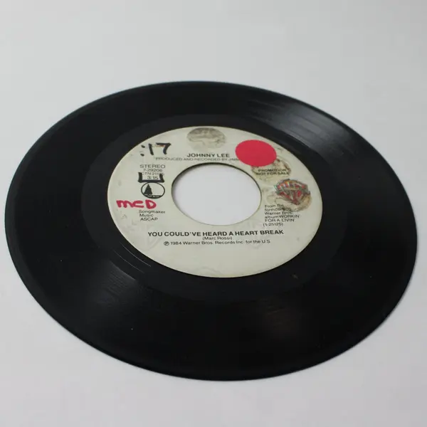 Johnny Lee You Could've Heard A Heart Break  7" Vinyl Record