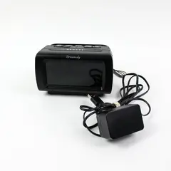 DreamSky Digital Alarm Clock Radio Black Display With Power Adapter Tested