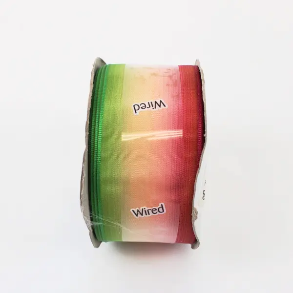 Offray Ribbon Lot of 3 Assorted Woven Ombre Satin Polyester 2 Sealed 1 Used