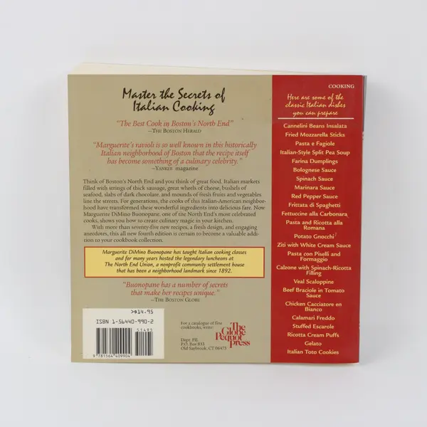 The North End Italian Cookbook 4th Edition Marguerite DiMino Buonopane