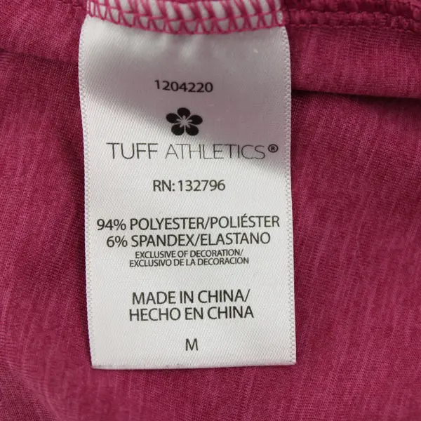 Tuff Athletics Women's Activewear T-Shirt Medium Magenta Space Dye