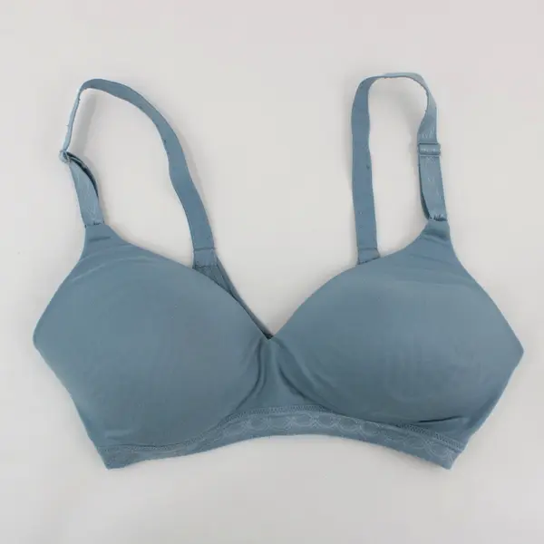 Warners Blue Wireless Bra Women's Size 36C Pre-Owned