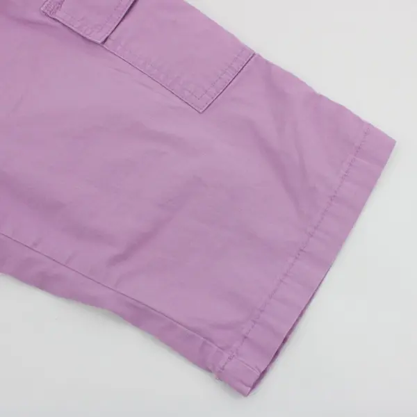 Lee Women's Purple Cargo Shorts Relaxed Fit Mid-Rise Size 8P