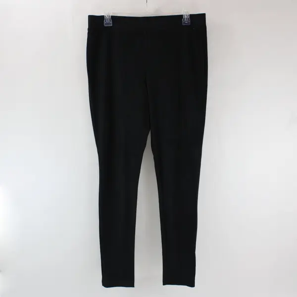 Women's Black Faux Suede Leggings
