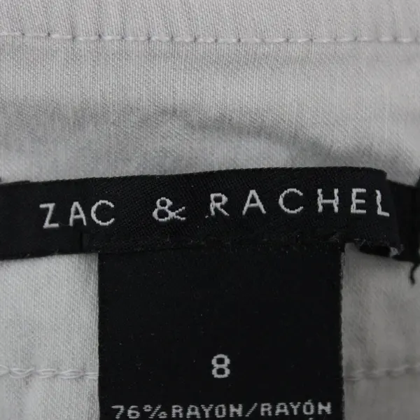 Zac & Rachel Women's Pull-On Pants Gray Size 8 Office Attire 