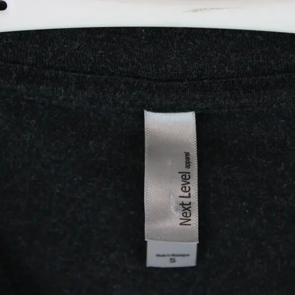 Next Level Apparel Bring Back Pluto Dark Gray V-Neck T-Shirt Small