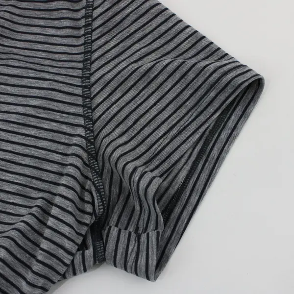 Lucy Gray Women's Athletic T-Shirt Medium Black Striped