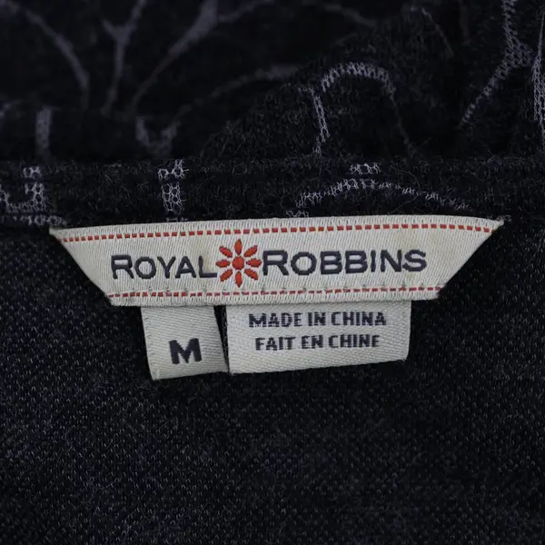 Royal Robbins Women's Top Long Sleeve Wool Blend Black Medium ROYCL-S09