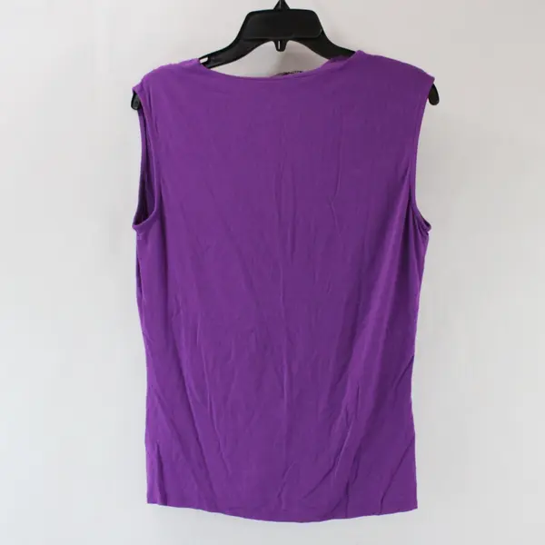 Jones New York Women's Purple Sleeveless Top Size Small
