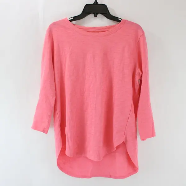 Escape by Habitat Women's Small 3/4 Sleeve Pink T-Shirt
