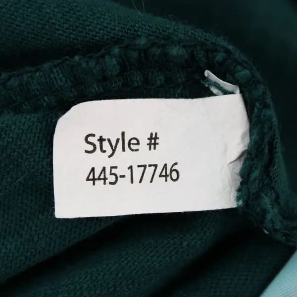 Mod-O-Doc Women's Small Forest Green V-Neck Full Sleeve Top 445-17746