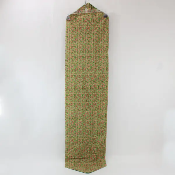 Green Pink Floral Dresser Scarf Table Runner 12 x 56 Inch