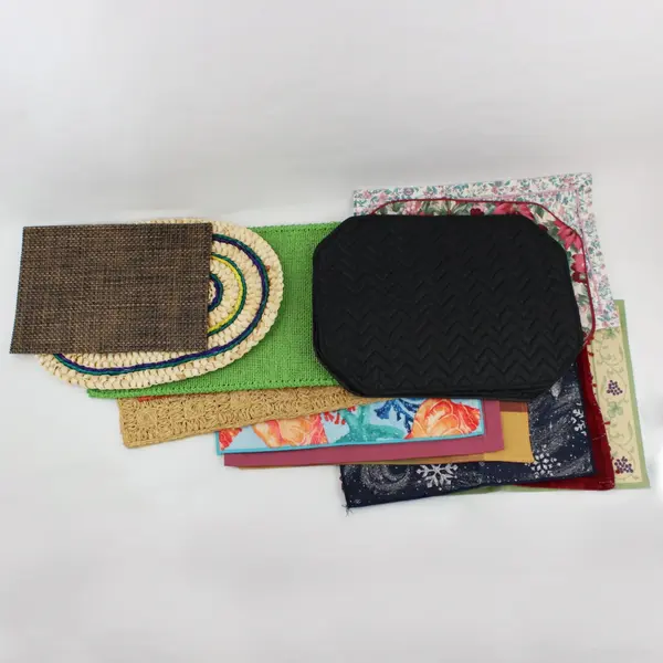 Lot of 20 Placemats Mixed Designs Assorted Patterns FLAWED