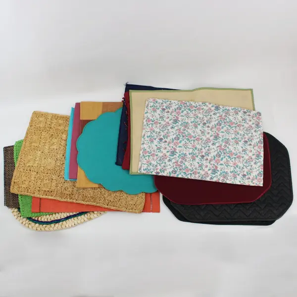 Lot of 20 Placemats Mixed Designs Assorted Patterns FLAWED