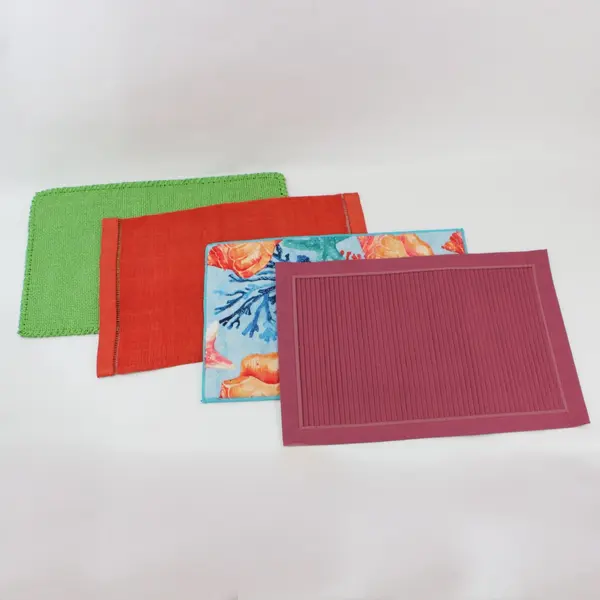 Lot of 20 Placemats Mixed Designs Assorted Patterns FLAWED