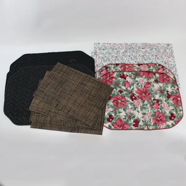 Lot of 20 Placemats Mixed Designs Assorted Patterns FLAWED