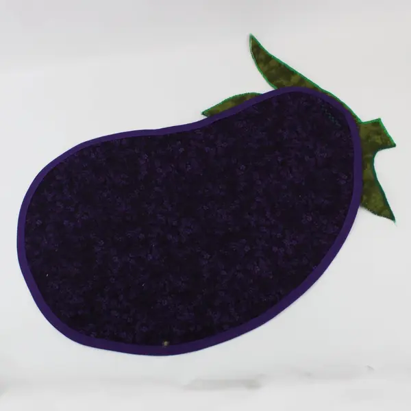 Handmade Patchwork Eggplant Placemat 24 x 14 Inch