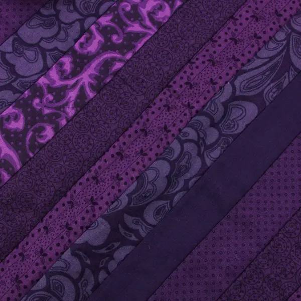 Handmade Patchwork Eggplant Placemat 24 x 14 Inch