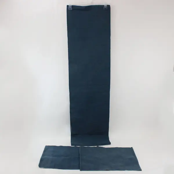 3 Pc Blue Woven Textured 13 x 50 Inch Table Runner Placemat Set