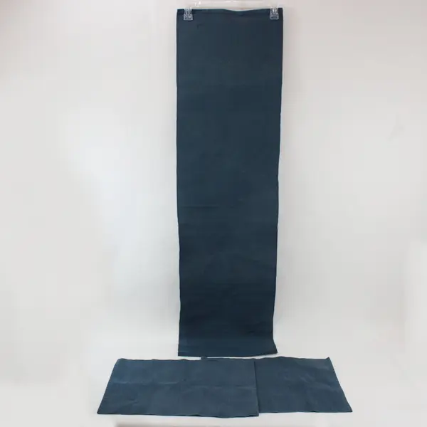 3 Pc Blue Woven Textured 13 x 50 Inch Table Runner Placemat Set