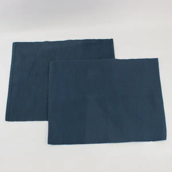 3 Pc Blue Woven Textured 13 x 50 Inch Table Runner Placemat Set