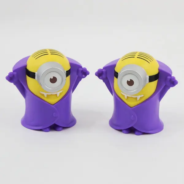Pair of McDonald's Despicable Me Purple Minions Toys  2015