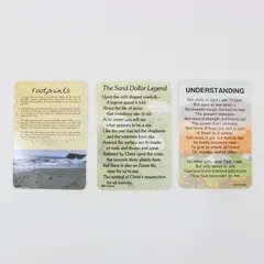 Lot of 3 Kristone Cards Footprints The Sand Dollar Legend Understanding