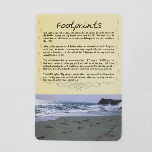 Lot of 3 Kristone Cards Footprints The Sand Dollar Legend Understanding