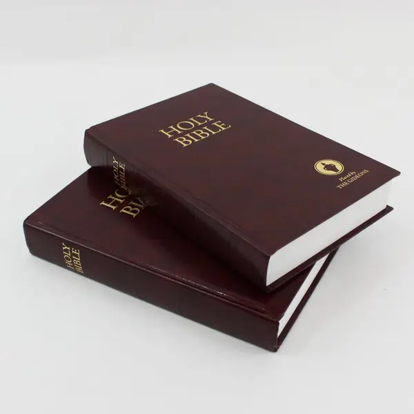 Lot of 2 The Gideons Holy Bible Hardcover Burgundy Gold Lettering
