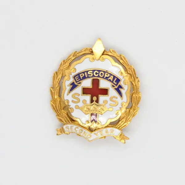 Lot of 2 Collectible Sunday Sch. Second Year Religious Pin, Little System brand 