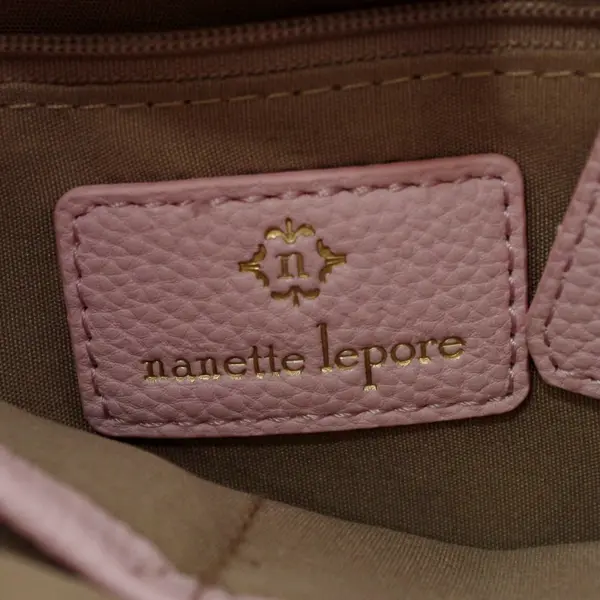 Nanette Lepore Light Pink Faux Leather Crossbody Purse Handbag