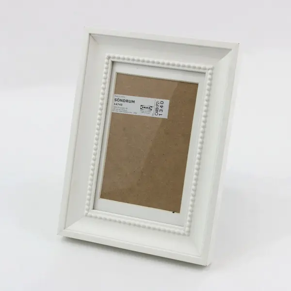 IKEA SÖNDRUM 14743 White Wood Tabletop Picture Frame 4x6 Photo