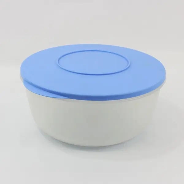Tupperware 1834-7 4 Qt Food Storage Container Blue Lid FLAWED
