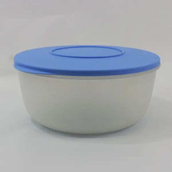 Tupperware 1834-7 4 Qt Food Storage Container Blue Lid FLAWED