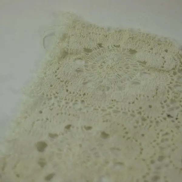 Lot of 3 Assorted Embroidered Lace & Crochet Doilies White Ivory Linens