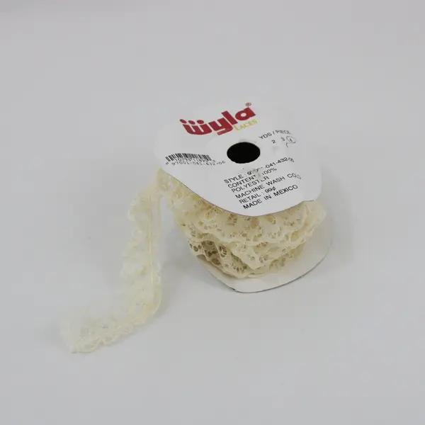 Wigla Laces 30-Pc Lot Vintage Lace Trim Scraps White Ecru Pink Crafts