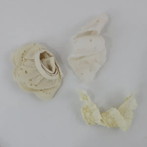 Lot of 12 Pcs Lace Trim Scraps White & Cream, Embellishments/Sewing/Crafts 