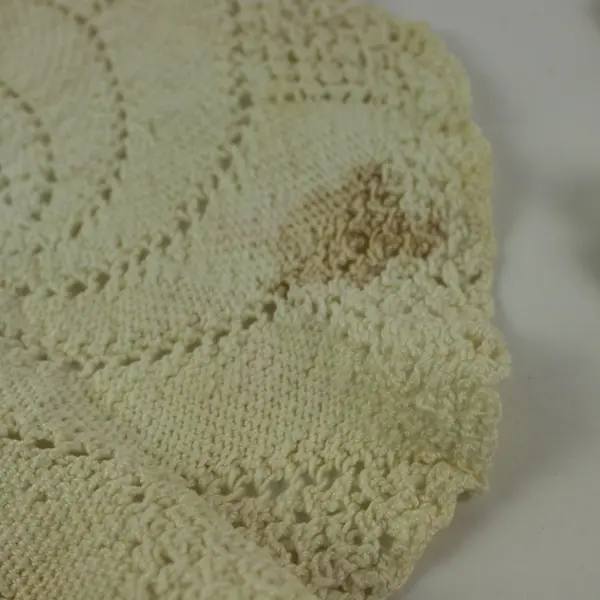 Lot of 3 Handmade Crochet Lace Table Doilies White/Off White